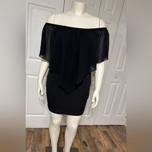 SHEIN Curve Clasi Plus Off Shoulder Bodycon Dress Size OXL